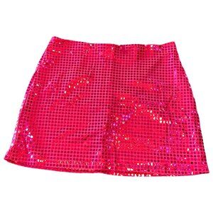Vintage Y2K | Formula X | Hot Pink | Sparkle | Mini Skirt | Size (M)